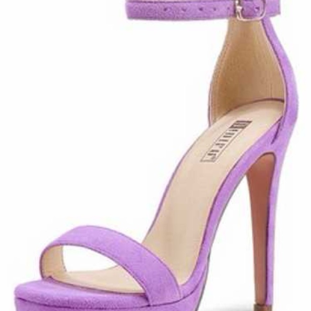 Elegant Purple High Heel Sandals